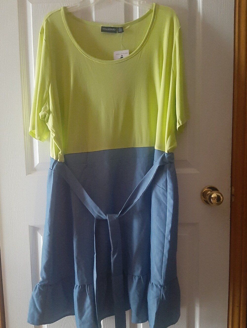 Nina Leonard Miracle Matte Jersey Dress Women's 3X New with Tags